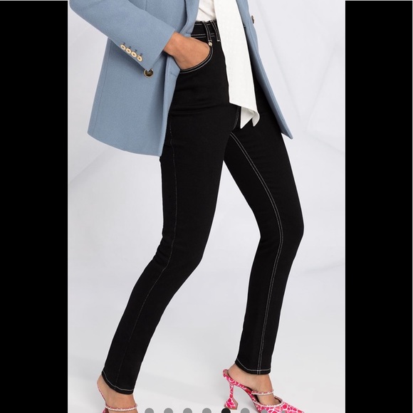 Balmain high rise skinny jeans